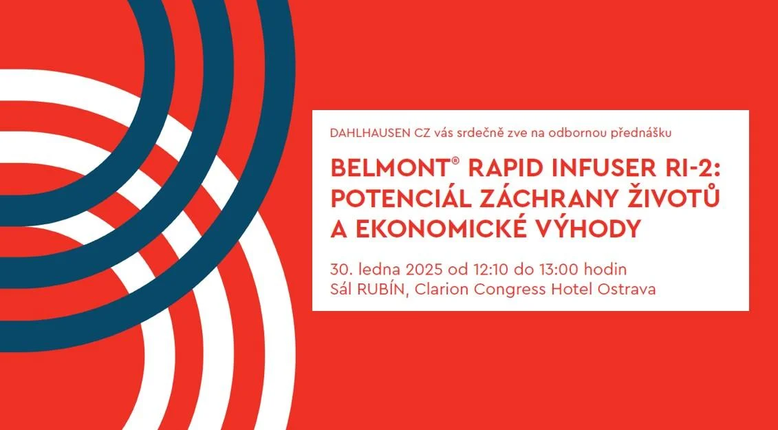 POZVÁNKA na odbornou přednášku: Záchrana životů
s BELMONT RAPID INFUSER RI-2