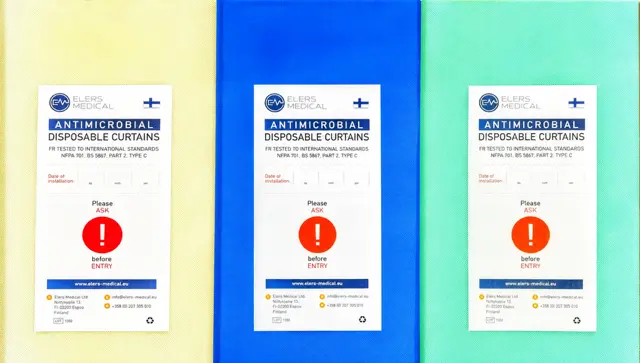 Elers Medical - antimikr. závěs, 750 × 260 cm