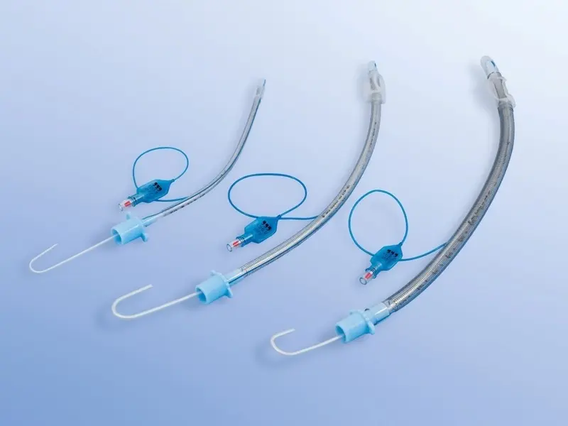 Endotracheální trubice Woodbridge vyztužená s manžetou a vodičem