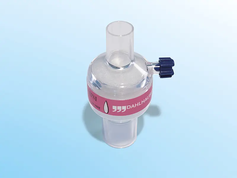 Bakteriální a virový filtr HME, pro děti, mini, CO2 port, kulatý